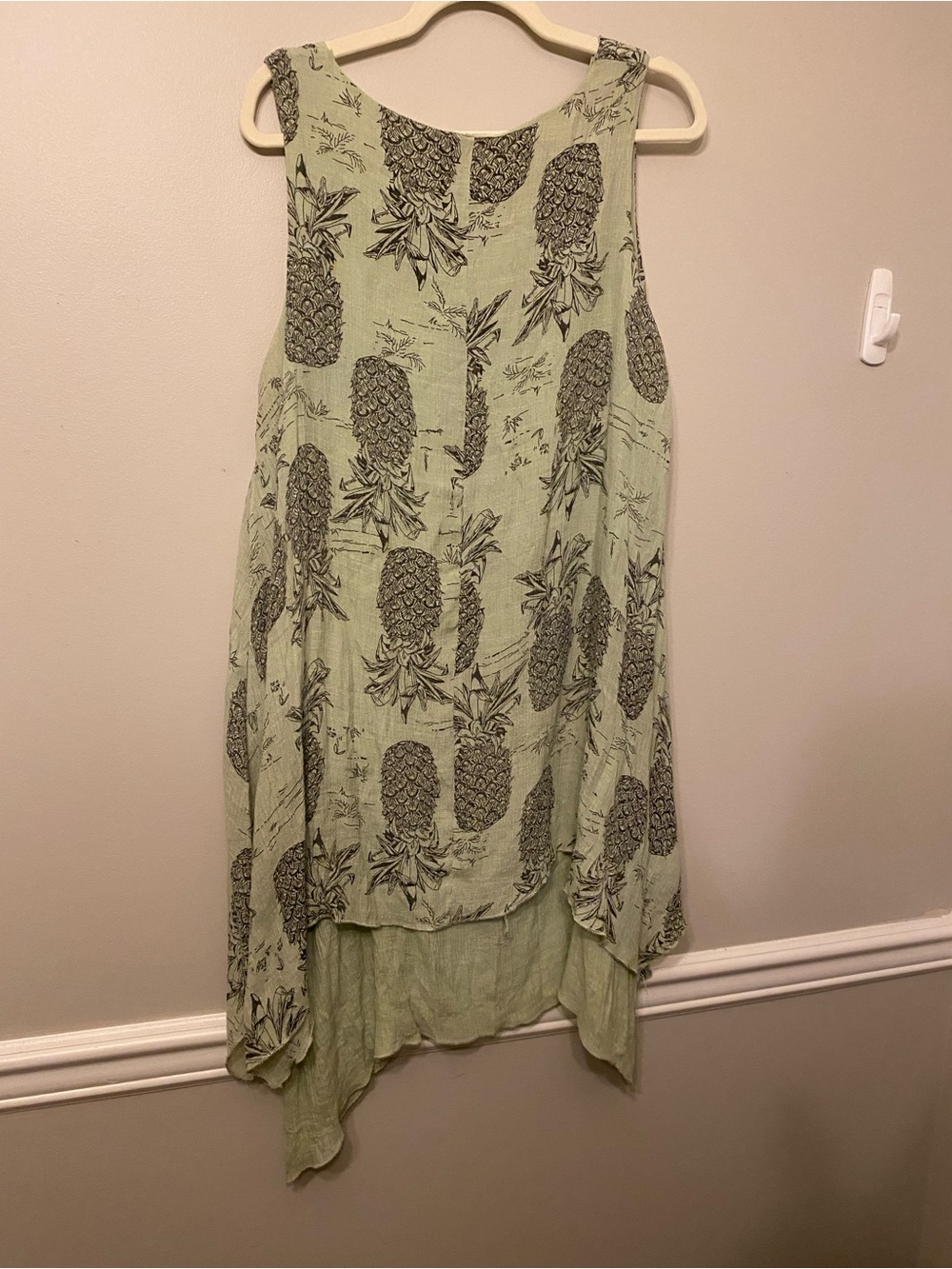 India Boutique Light Green Pineapple High-Low Skirt